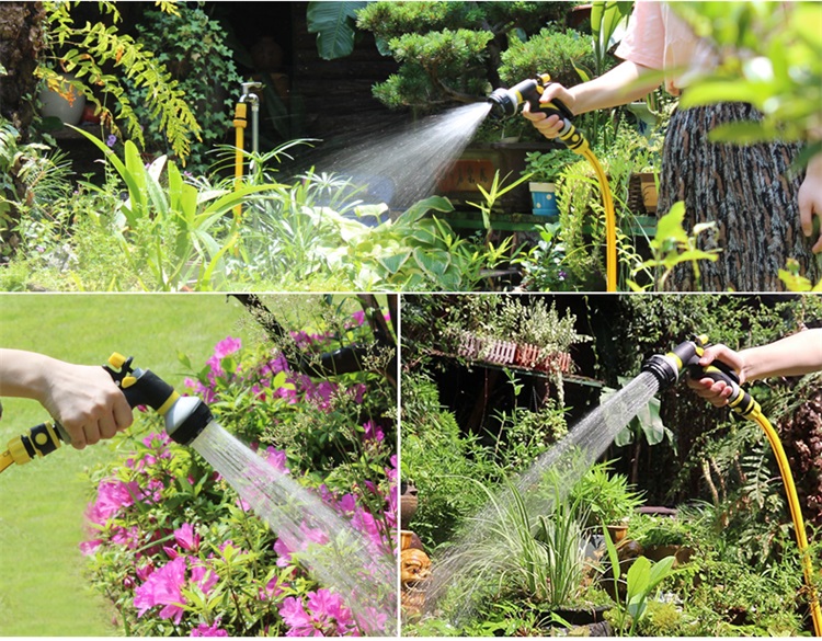 Garden Water Guns 7 Pattern Garden Irrigation High Pressure Garden Hose Nozzle