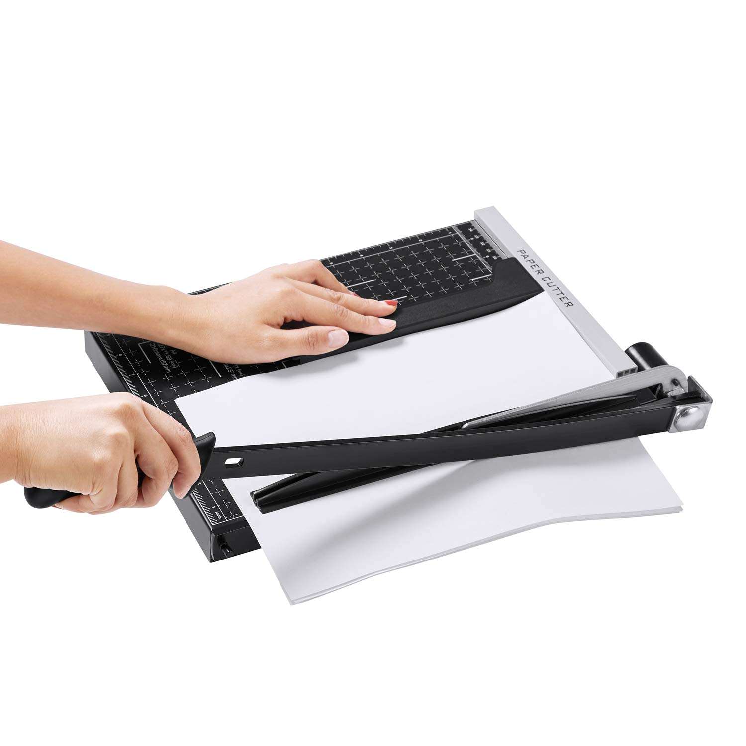 ZEQUAN A4 Guillotine Paper Cutter Mini Manual Paper Trimmer for Office Paper Trimming