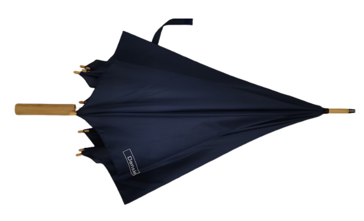 Environmental Protection Super Light Wood Umbrella Fiberglass Ribs Auto Open 23 Inches 8 Panels