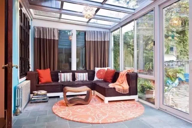 6000 Series Wooden Grain Transfer OEM Aluminium Alloy Windows