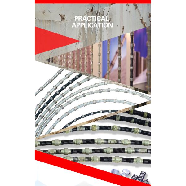 Stone Concrete Diamond Electroplated Dry Cutting Beads for Quarry Wire Saw Machine