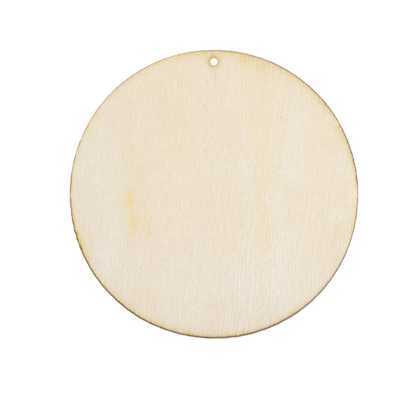 Wooden Gift Tag Round Shape With Hole
