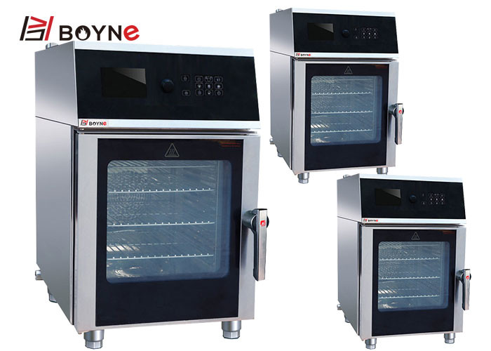 4 Trays Rational Combi Oven Injection Type Electric Digital Controller Save labor costs, one person can control multiple