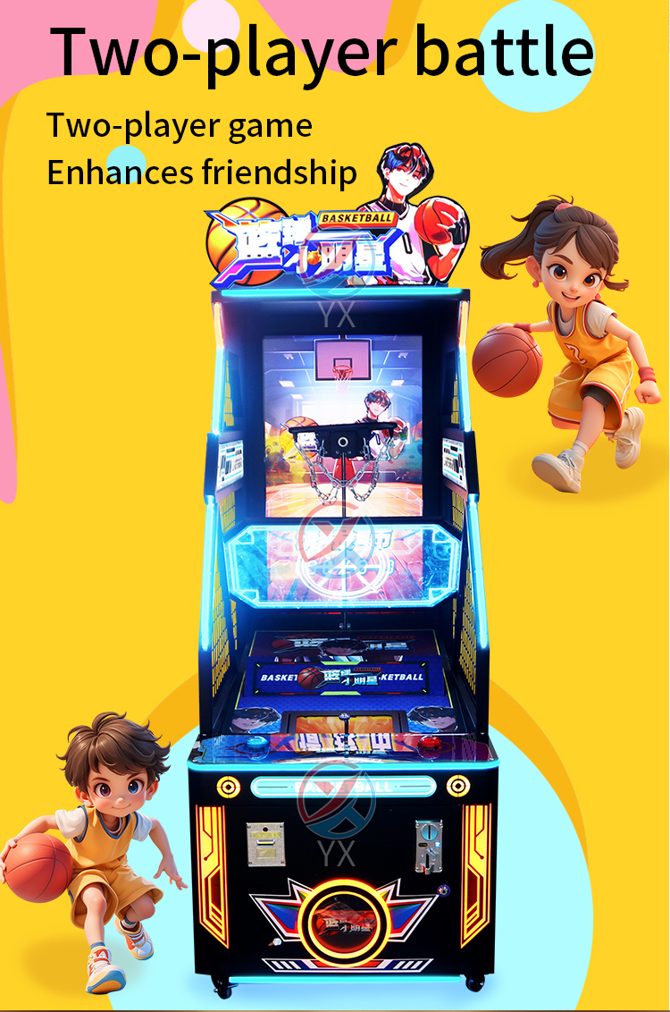 Arcade Coin Operated Amusement Park Facility Basketball Arcade Game Machine