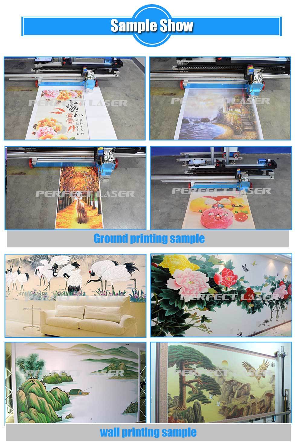 3D Floor Wall Printing Machine Vertical Ground Printing Machine for Mural Art/Interior Decoration/Outdoor Advertising