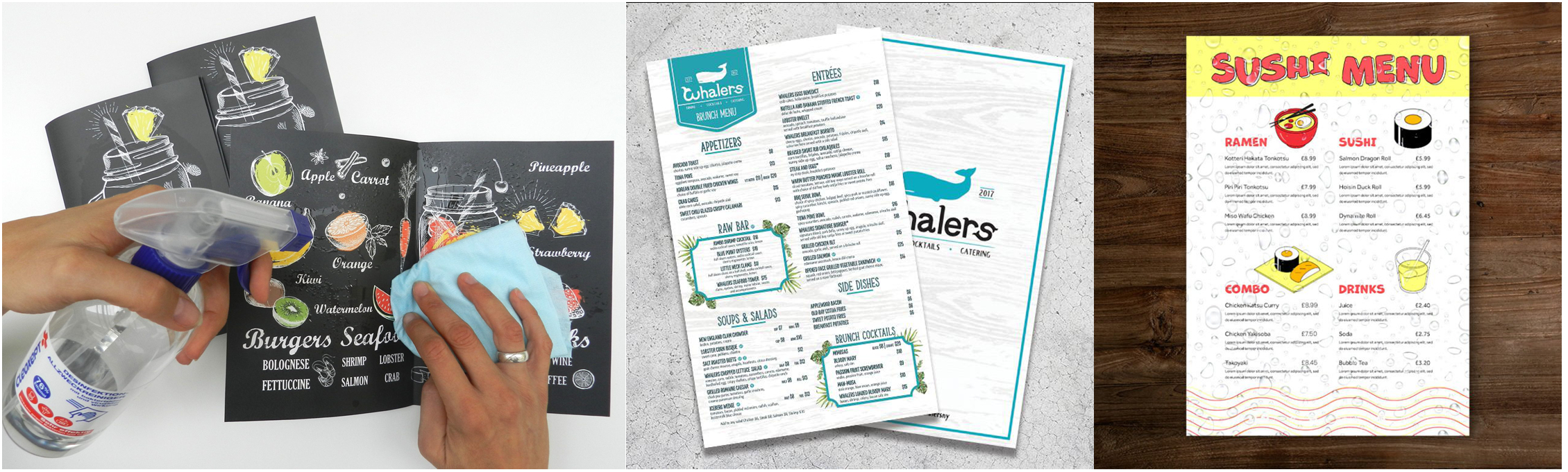 White PET Synethtic Paper Waterproof 200 Microns 230 Microns for Restaurant Menu