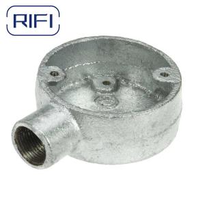 Quality Electrical Conduit Circular Junction Box Malleable Iron 20mm 25mm for sale