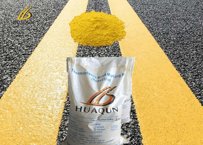 Customized Thermoplastic Road Marking Paint Good Reflecitve Fast Drying Wear Resistance