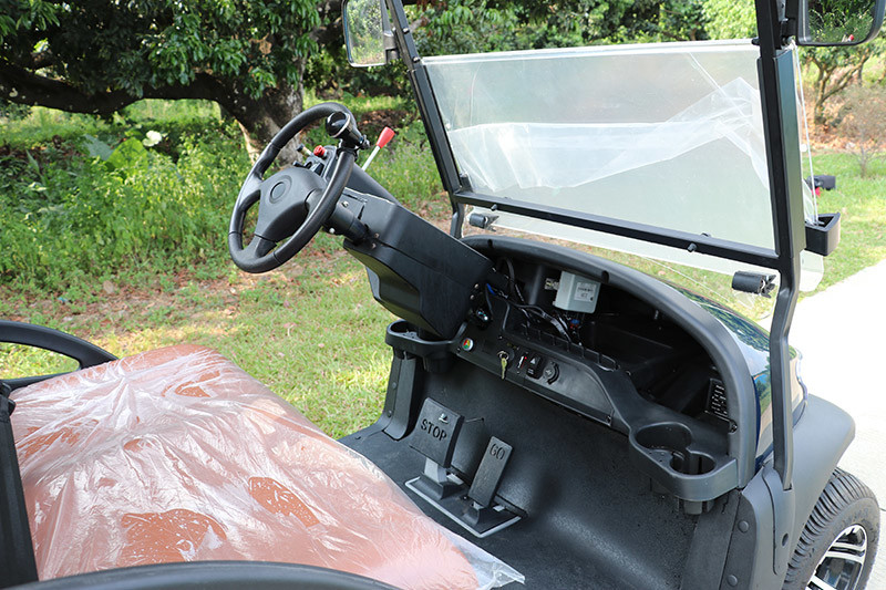 Folding Back Seats Electric Golf Cart 4 Seats CE Approved