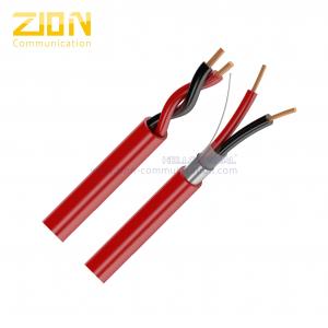Quality Plenum-Rated Fire Alarm Cable 12AWG 2C Solid Copper for Fire Protective Circuits for sale
