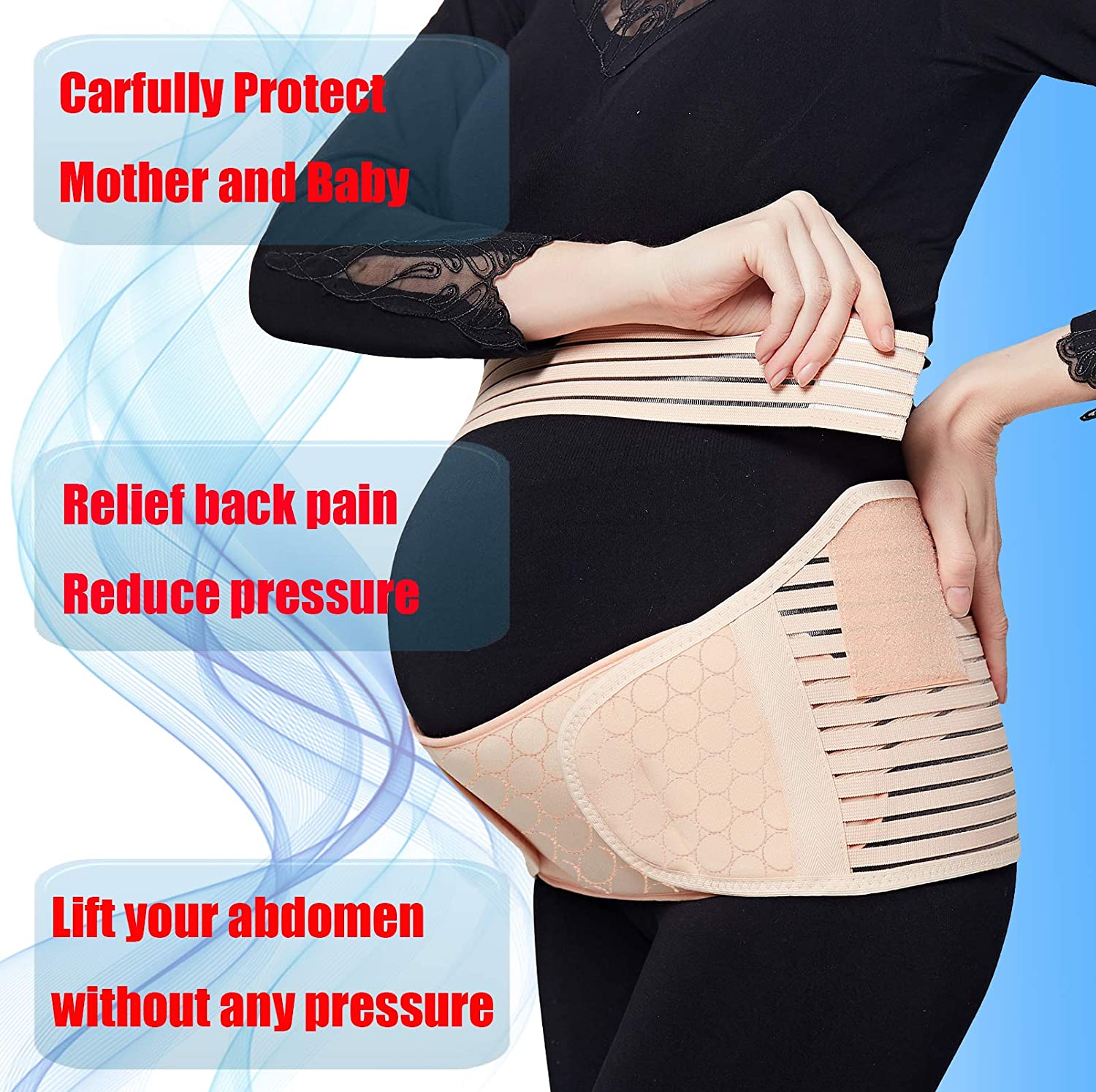 OEM Neoprene 4XL Maternity Pregnant Belly Belt ISO9001 Back Support Girdle