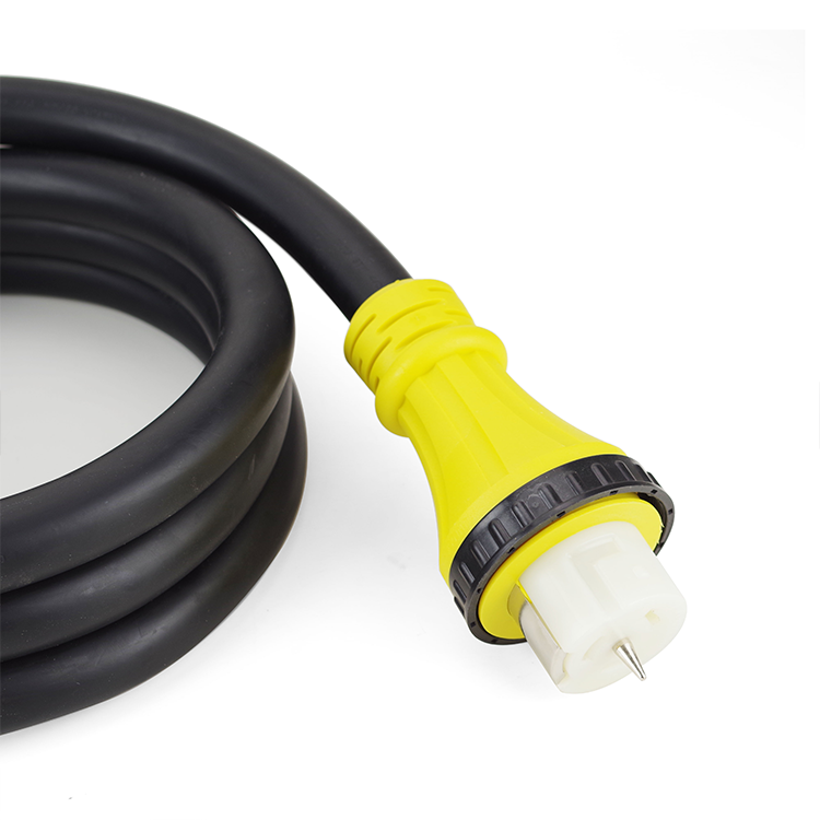 Marine Shore Power Cord SS2-50 Male to Female 50A 125V/250V 100FT 6FT/8FT/10FT/12FT/25FT Length Copper Conductor Material