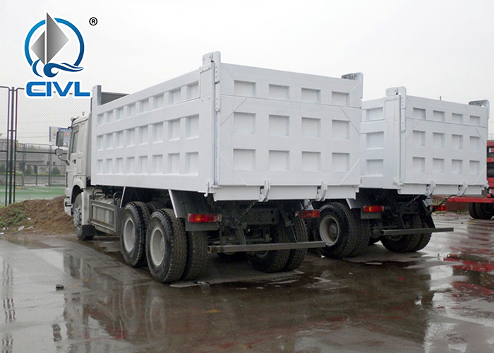 Sinotruk China New HOWO 371hp Tipper 25 Tons Dump Truck In Lower Fuel Consumption diesel fuel type color white