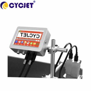 Quality 25.4mm Printing Height Thermal Inkjet Printer Foaming Nozzle Expire Date Batch Printing Machine for sale