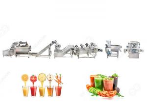 Quality Automatic Complete Fruit Pulp Processing Equipment Fruit Juice Manufacturing Equipment For Commerical CE Standard for sale