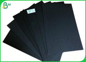 Quality Double Sides Black Book Binding Board / 200G 300G Recycled Black Cardboard for sale