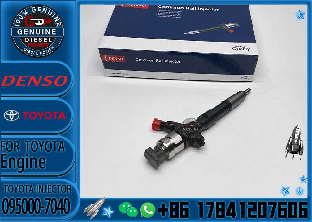 New Fuel Injectors Nozzle 095000-7040 095000-6770 23670-39145 23670-30150 for Toyota Hiace 2.5 D4D HILUX 2KD-FTV Engine