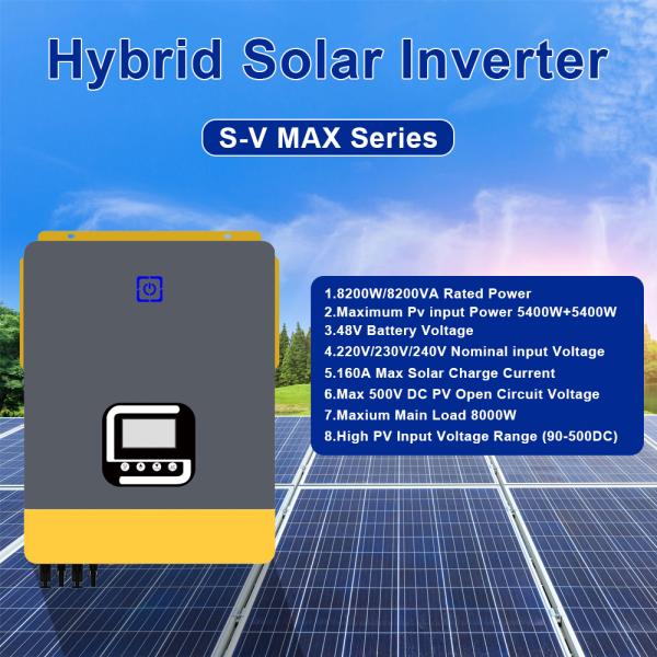 8.2kW Hybrid Solar Inverter 48V MPPT Pure Sine Wave Off Grid