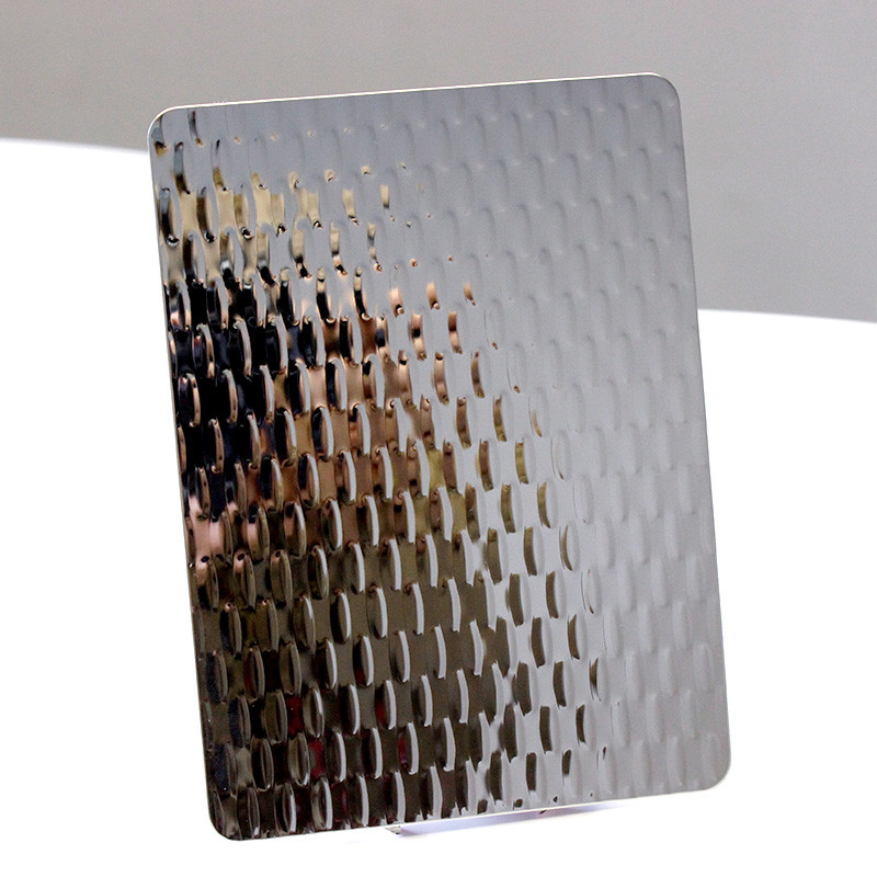 PVD Color 316 Stainless Steel Sheet Metal 5mm Stamped Decorative Wall Paneling
