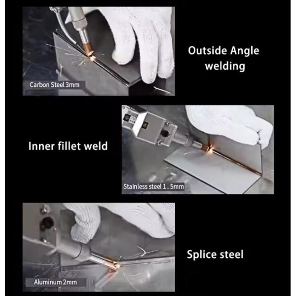 Welding mode Manual Handheld 1000w 1500w 2000w 5mm Stainless Steel Fiber Laser Welding and 3 In1 Laser Cleaning Machine