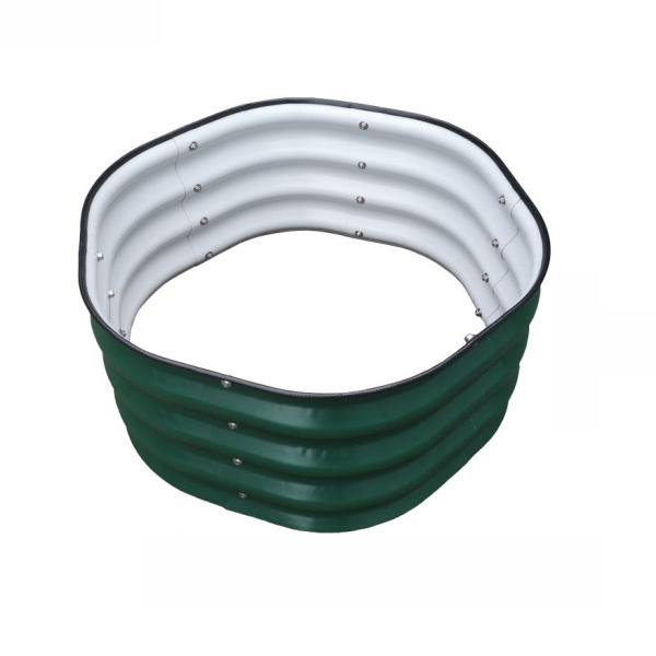 2.1*0.92 Ft Dark Green Galvanized Raised Garden Bed Galvanized Planter Box