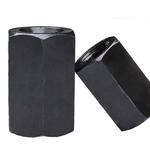 Black Fastener Long Round M6-M70 Hex Coupling Nuts And Washers
