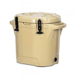 Quality 25L Rotomolded Ice Cooler , Outdoor Camping Round Cooler Box for sale
