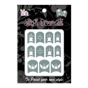 Quality Easy DIY The bats Art Stencils apply the nail polish for sale