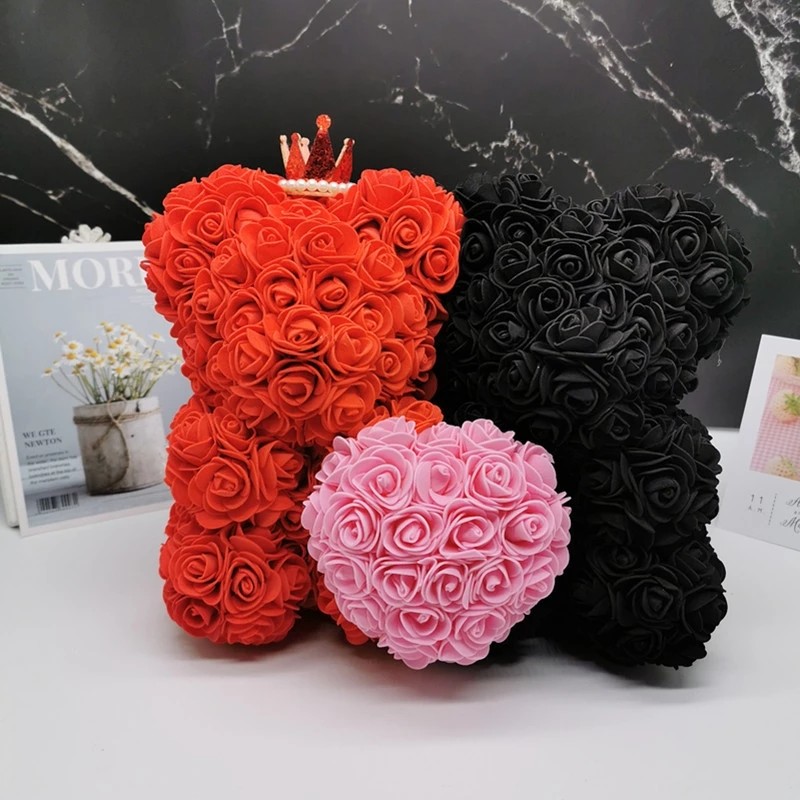 Wholesale Teddy Rose Bear Twins Popular Size Rose Bear Sell Well In all of the world