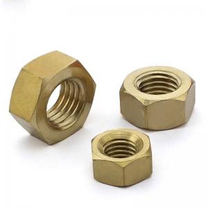Quality M1.4-M24 Stock Brass Hex Jam Nuts DIN934 Standard Grade A2 For Bicycles for sale
