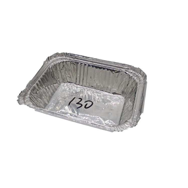 Aluminum foil box for food packaging tin foil tray sarten