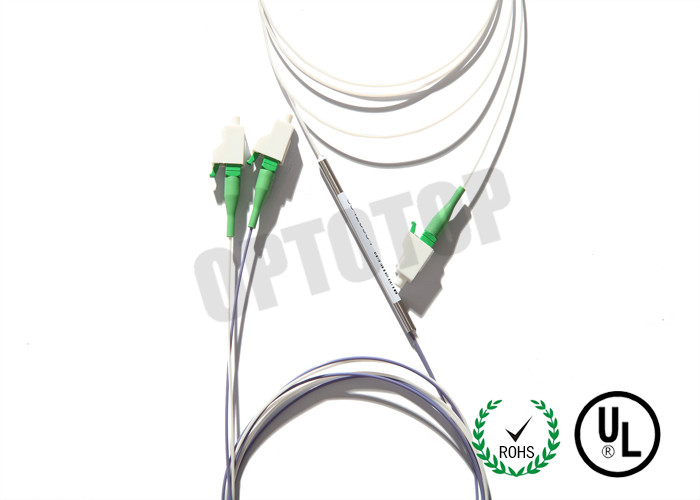 LC / APC-LC / APC Fiber Optic Coupler For Telecom Networks 1 * 2 0.9 mm 1550 nm