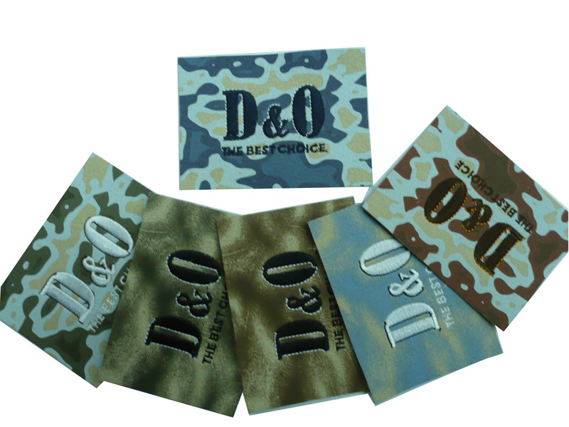 Customized Personalized Embossed Leather Patches, Colorful Jeans Label