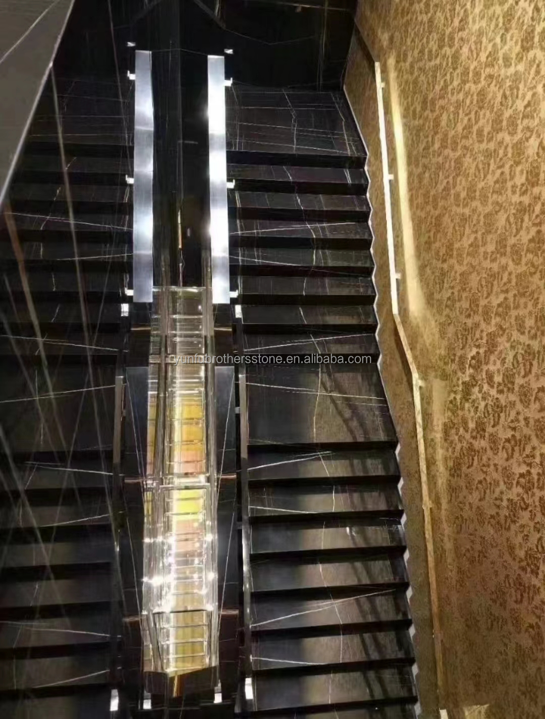 Modern Polished White Marble Stairs Tiles Cut-to-Size Natural Stone for Interior Design