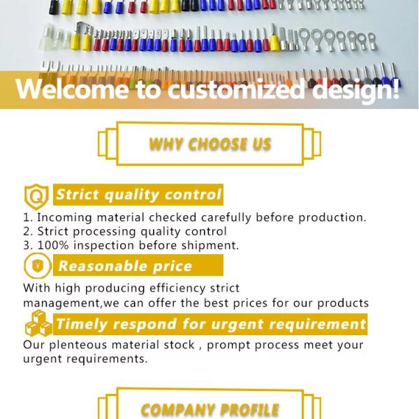 Circular Crimp Terminales 5MM 10MM Continuous Pre Insulated Ring Terminal Copper Cable Lug