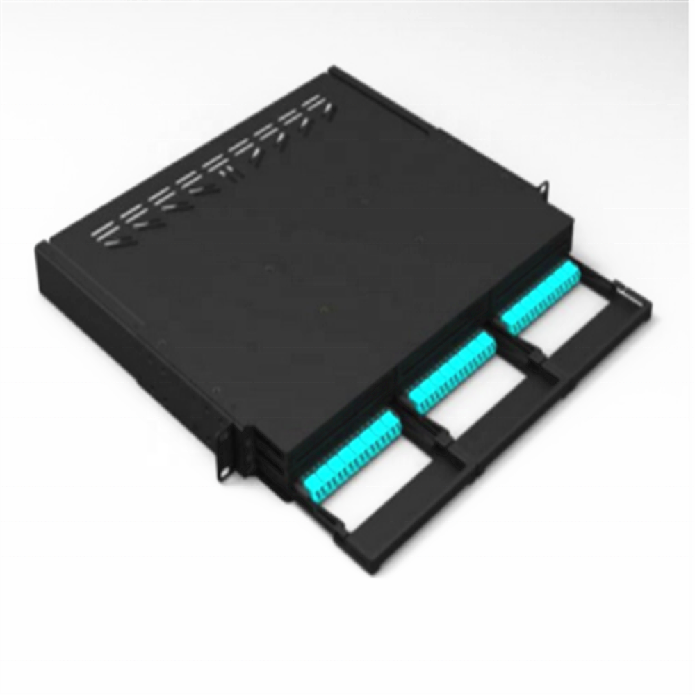 Factory sales 48 72 96 144 core MPO MPT fiber distribution frame, module box