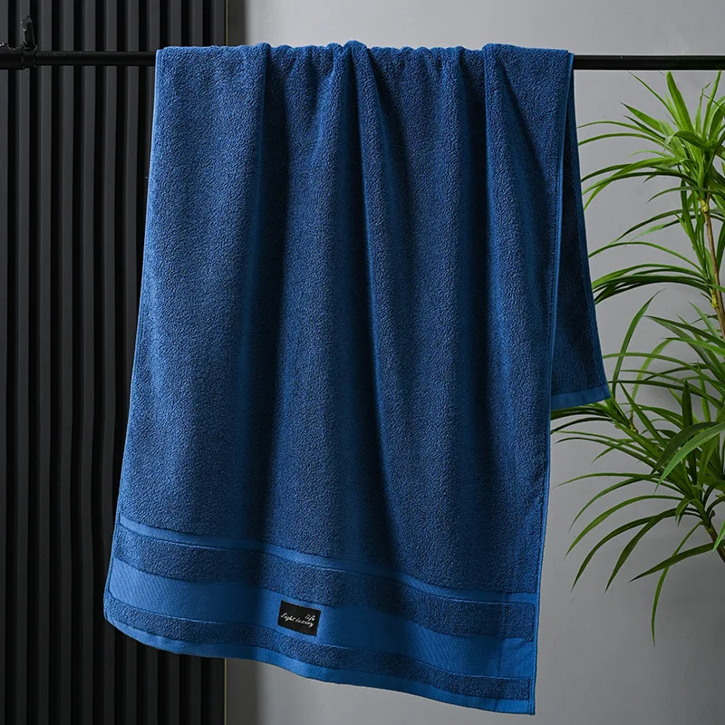 Hotel Towel Set Luxury Embroidered Thick Striped Pattern Jacquard Bath Towel Set for Hotel