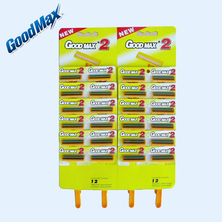 China Cheap Twin Blade Disposable Plastic Shaving Blessed Razor
