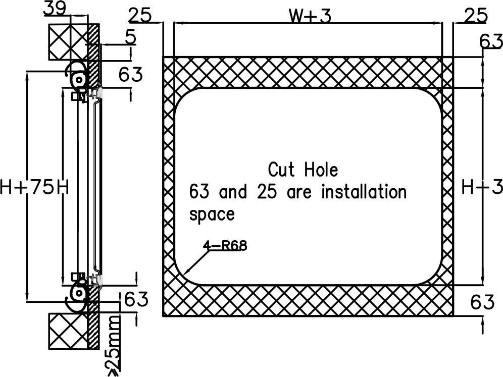 Self-Propelled/Trailer Rvs Eurovision2 Window (Outer Flat and Inner Formed) for RV Truck Camper Motorhomes DIY