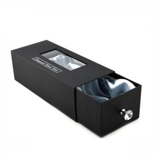 Quality Paperboard Hair Extensions Packaging Box With Satin Line / PVC Window for sale