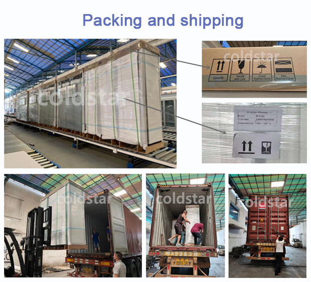 Convenience Store Front And Rear Open Type Beverage Display Refrigerator Glass Door Cold Drink Refrigerator And Freezer