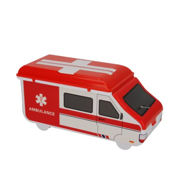 Ambulance-Shaped First Aid Kit with ABS Plastic Body and Compact 230x105x100mm Size for Emergency Use