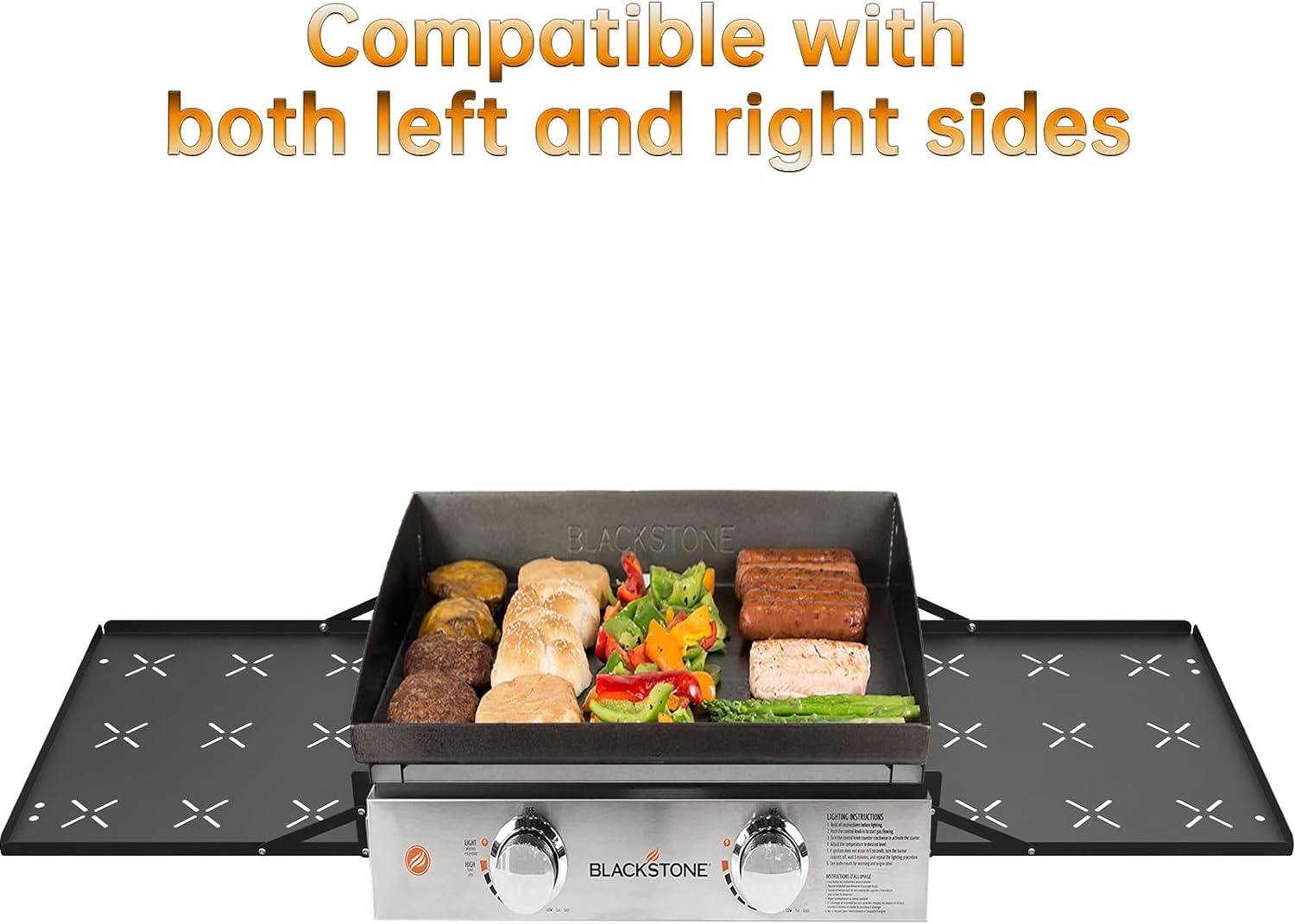Work Process Heavy Duty Grill Side Shelf for Blackstone Griddle Griddle Accessories