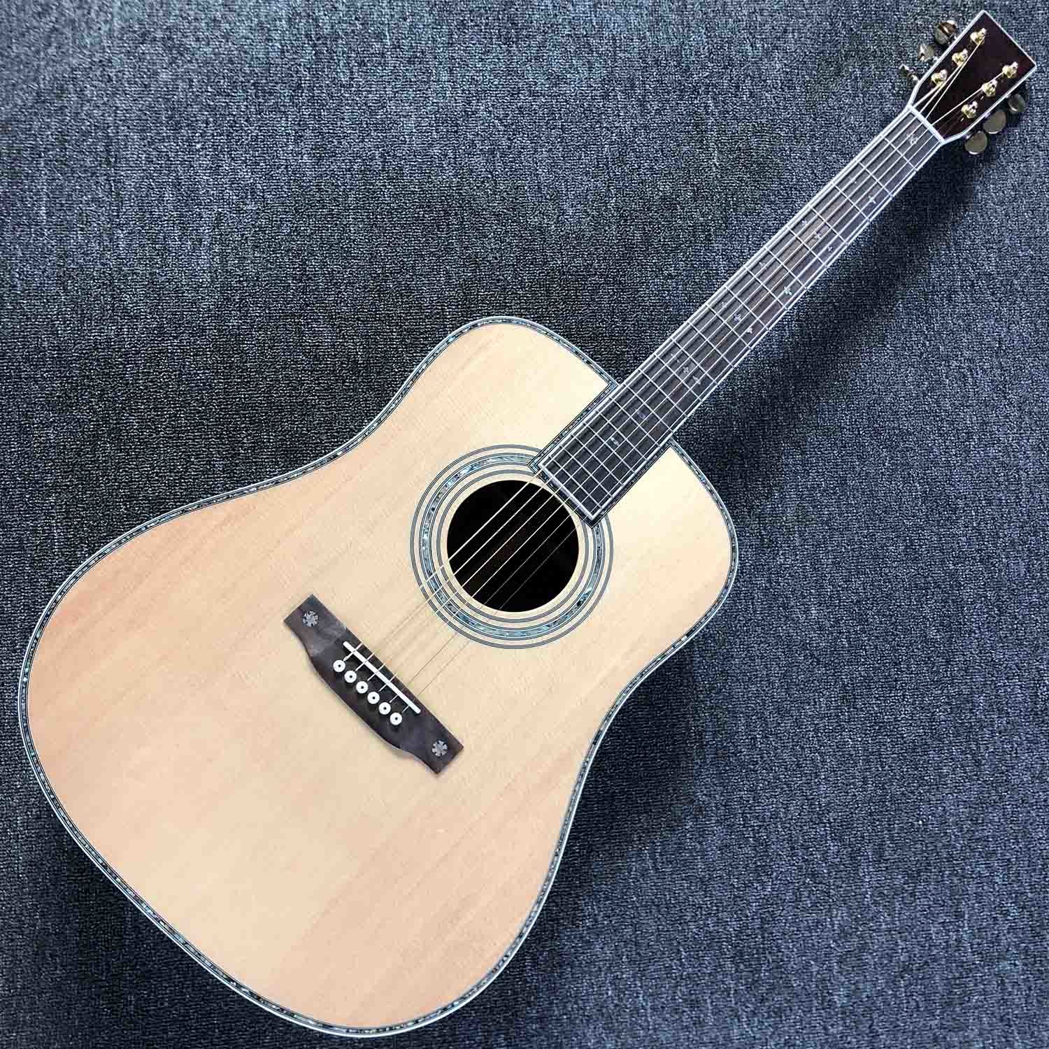 Custom Dreadnought D Style Rosewood Backside and Fingerboard Acoustic Electric Guitar