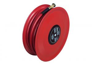 Quality Red Hose Reel Disc With Fire Hose Reel Nozzle Plastics Powder Coating for sale