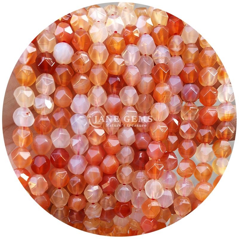 Genuine Faceted Gemstone Loose Beads High Durability for Jewelry Making