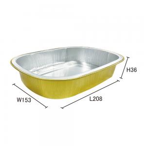 Quality Aluminum Foil Food Container Wholesales Custom Container Tray Square Pans for sale