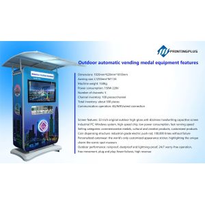 Quality Automatic Vending Machine With 220v Power For Tourist Attractions for sale