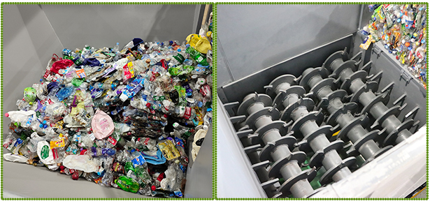 PET Water Bottle Washing Line Crusher Shredder Recycling Machine