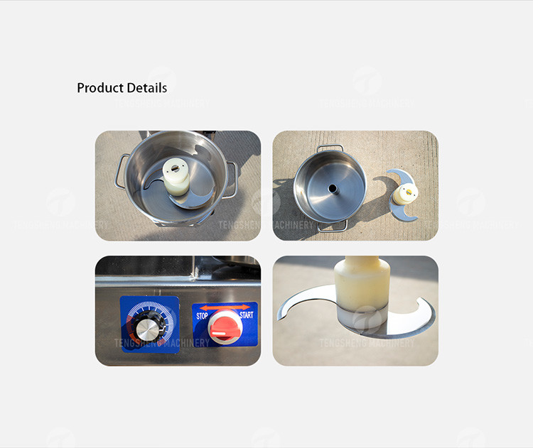 6 Liters 100KG/H SS Meat Processing Machine Food Crusher